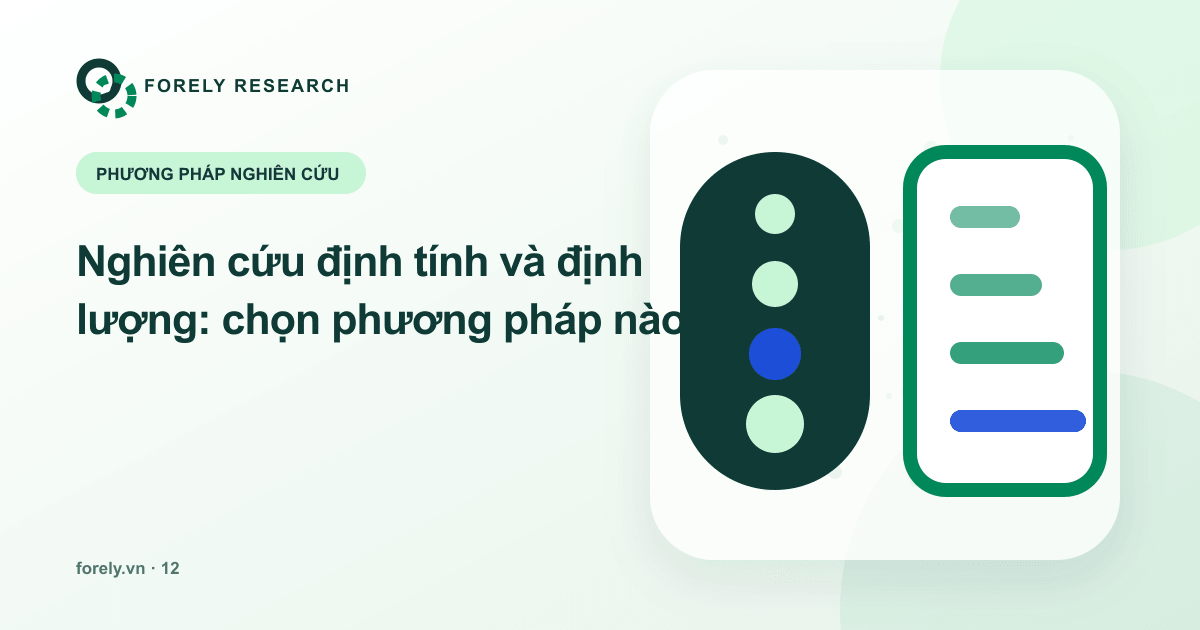 Hai khối phương pháp gồm cụm hội thoại và các thanh dữ liệu định lượng