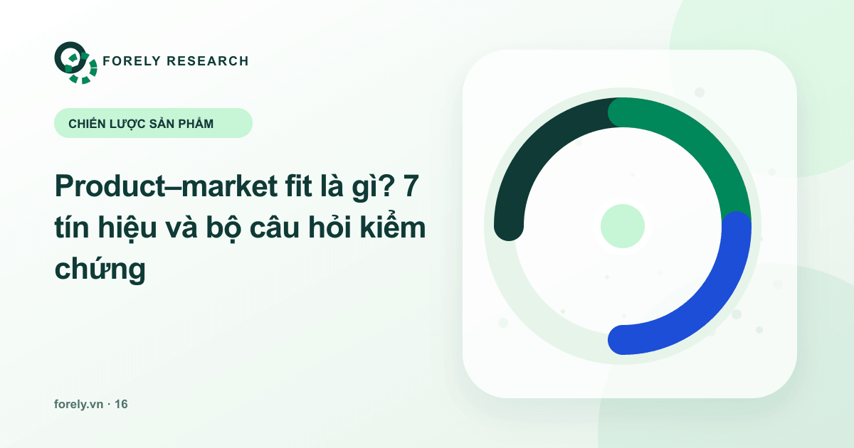 Ba cung tín hiệu khớp quanh tâm thể hiện product market fit
